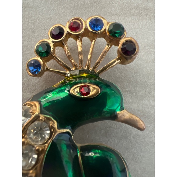 Vintage Peacock Brooch - Picture 4 of 6